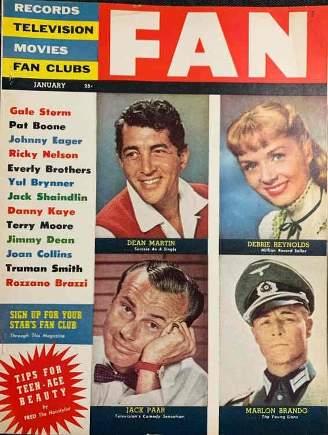 FAN magazine side cover Issue 2 January 1958