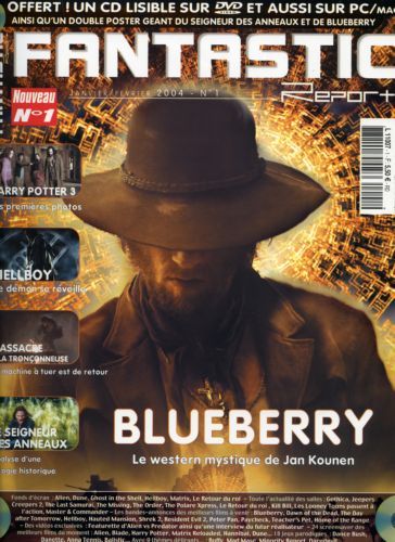 FANTASTIC REPORT magazine side cover Issue 1 January/February 2004