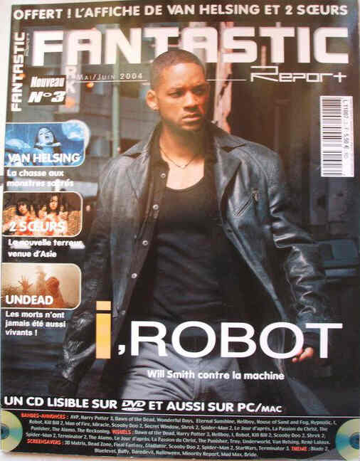 FANTASTIC REPORT magazine side cover Issue 3 May/June 2004