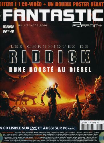 FANTASTIC REPORT magazine side cover Issue 4 July/August 2004