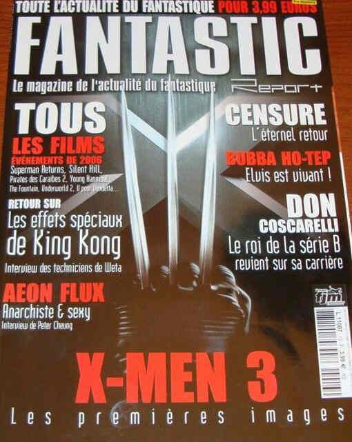 FANTASTIC REPORT magazine side cover Issue 13 January/February 2006