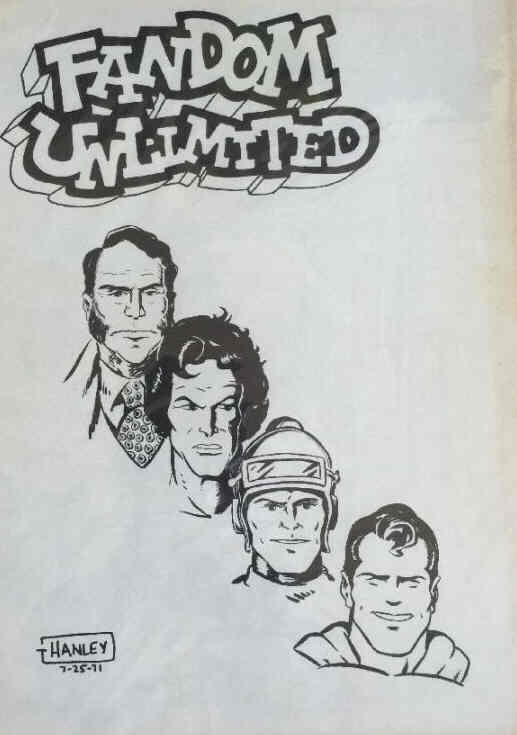 FANDOM UNLIMITED magazine side cover Issue 1 Spring 1971