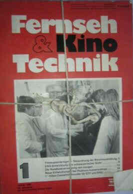 FERNSEH UND KINO TECHNIK (FKT) magazine side cover Issue 1  1980