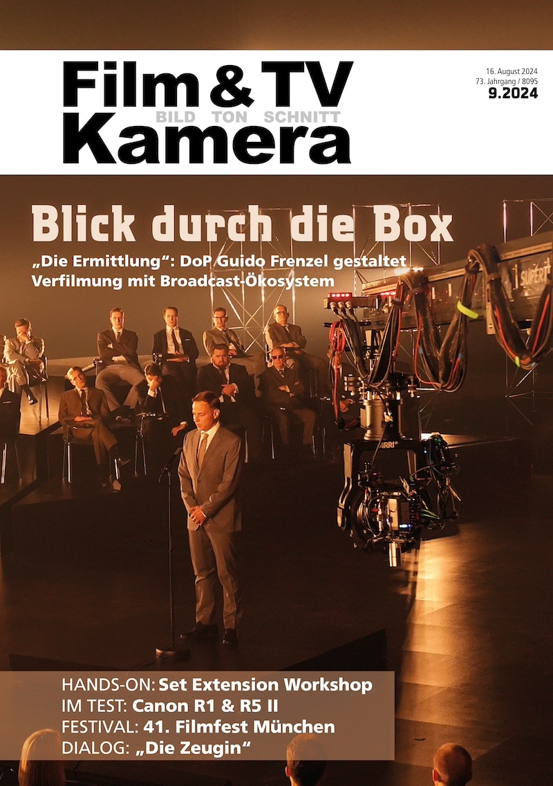 FILM TV KAMERAMANN magazine side cover  September 2024