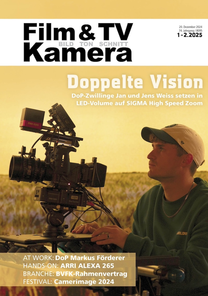 FILM TV KAMERAMANN magazine side cover  January/February 2025