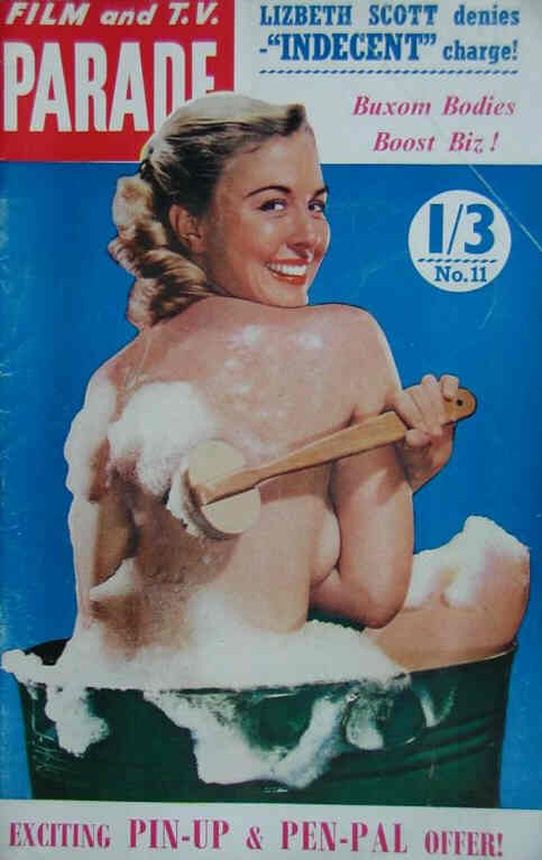 FILM AND TV PARADE (UK) magazine side cover Issue 11   1956