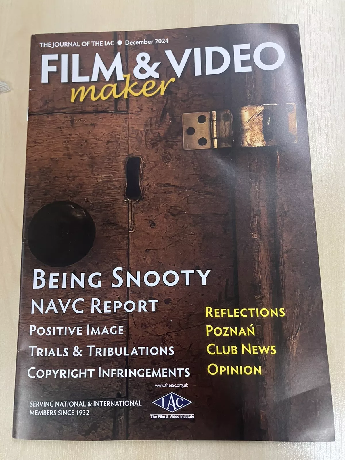 AMATEUR FILM AND VIDEO MAKER magazine side cover  December 2024