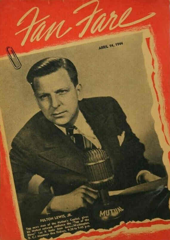 FAN FARE (USA) magazine side cover 14 April 1944