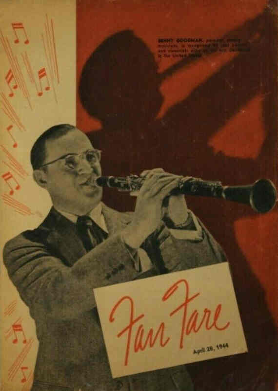 FAN FARE (USA) magazine side cover 28 April 1944