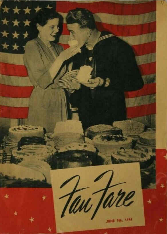FAN FARE (USA) magazine side cover 9 June 1944