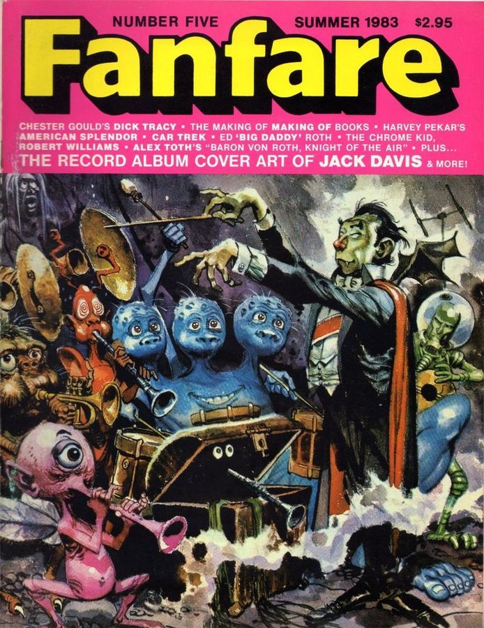 FANFARE magazine side cover Issue 5 Summer 1983