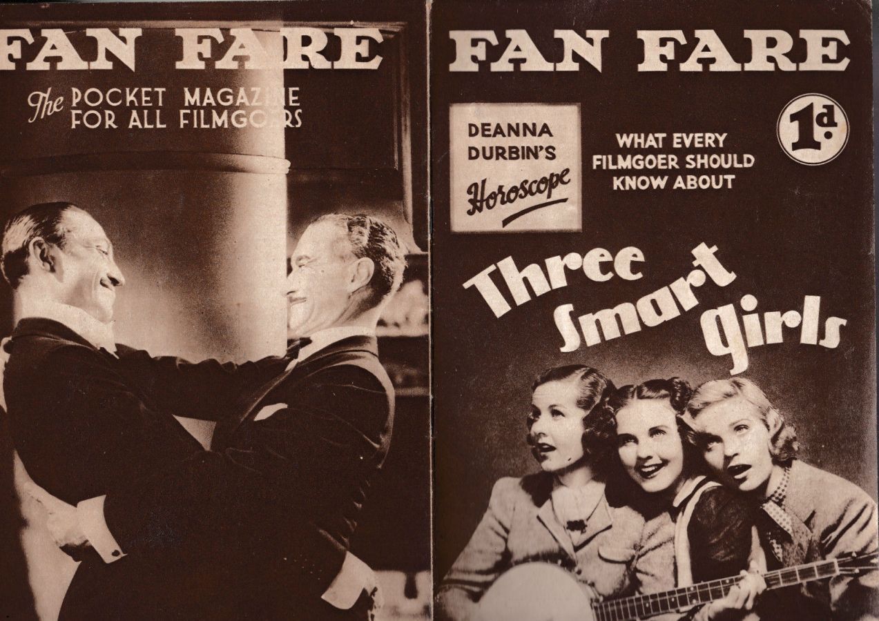 FAN FARE magazine side cover Issue 21  1937