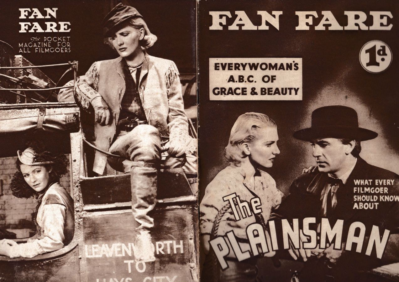 FAN FARE magazine side cover Issue 25  1937
