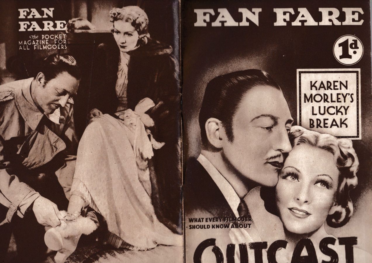FAN FARE magazine side cover Issue 26  1937