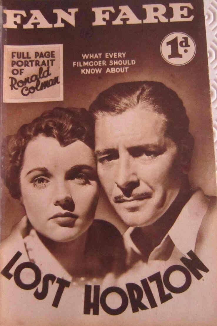 FAN FARE magazine side cover Issue 7  1937