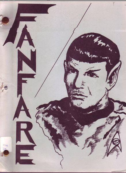 FANFARE (USA) magazine side cover Issue 1 December 1977