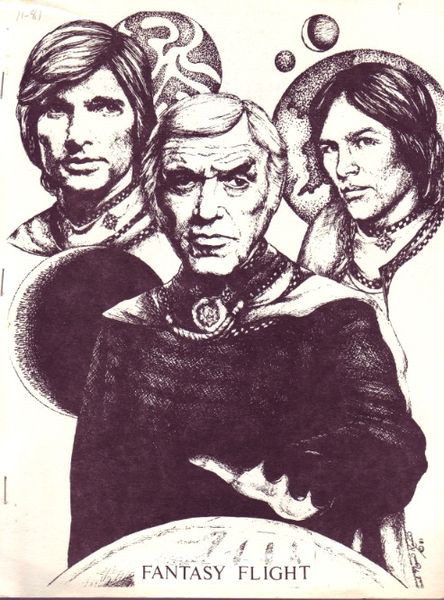 FANTASY FLIGHT magazine side cover Issue 1  1981
