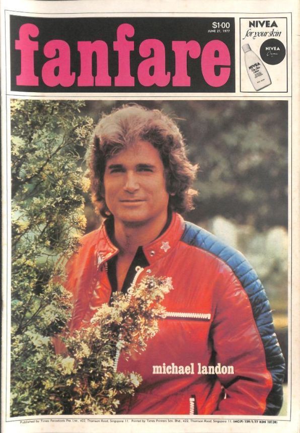 FANFARE SINGAPORE magazine side cover 21 June 1977