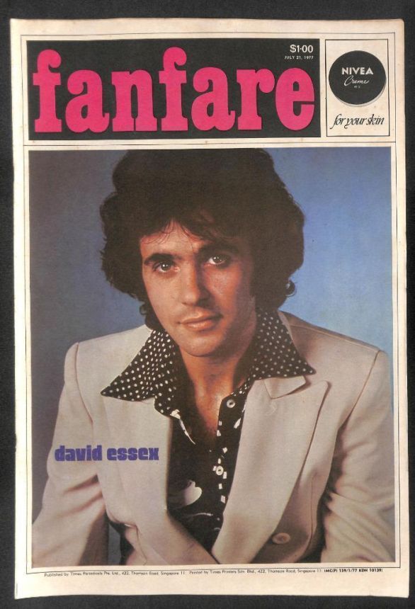 FANFARE SINGAPORE magazine side cover 21 July 1977