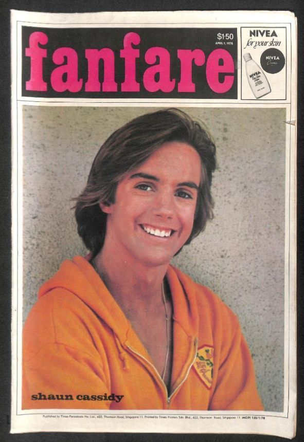 FANFARE SINGAPORE magazine side cover 1 April 1978