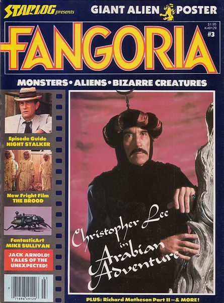 FANGORIA magazine side cover Issue 3 December 1979