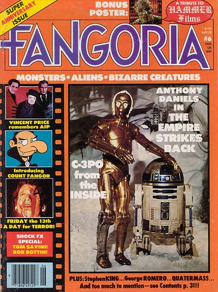 FANGORIA magazine side cover Issue 6 June 1980