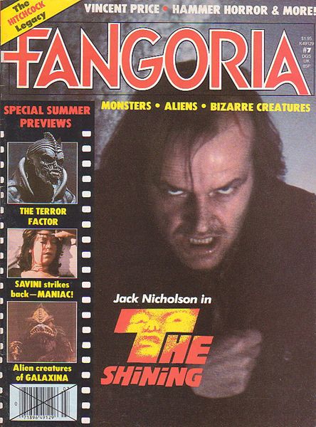 FANGORIA magazine side cover Issue 7 August 1980