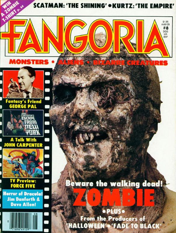 FANGORIA magazine side cover Issue 8 October 1980