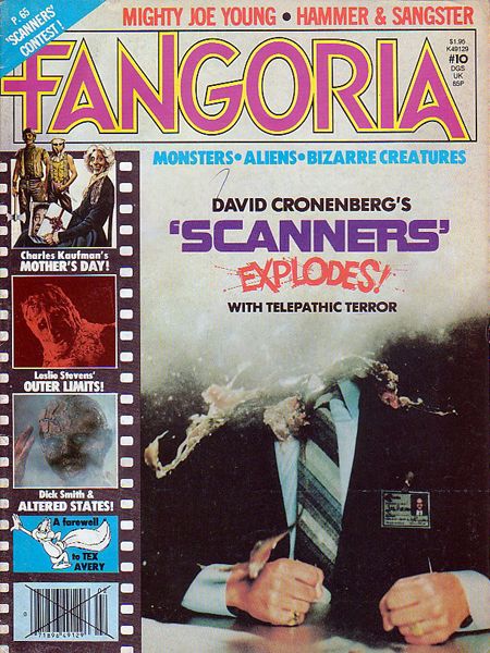 FANGORIA magazine side cover Issue 10 December 1980