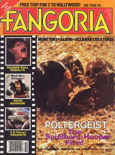 FANGORIA magazine side cover Issue 19 May 1982
