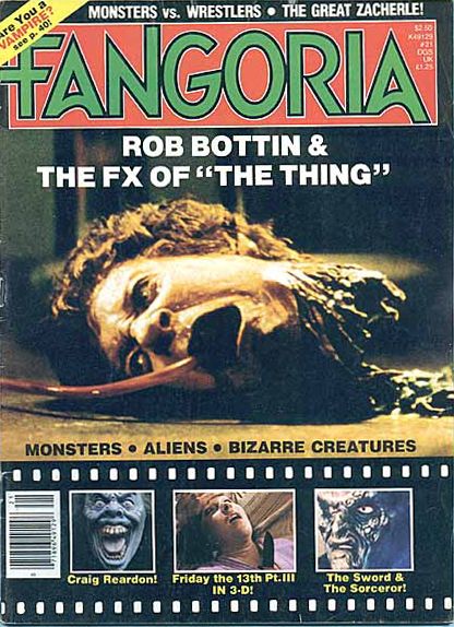 FANGORIA magazine side cover Issue 21 August 1982