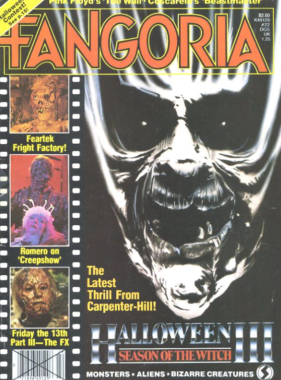 FANGORIA magazine side cover Issue 22 October 1982