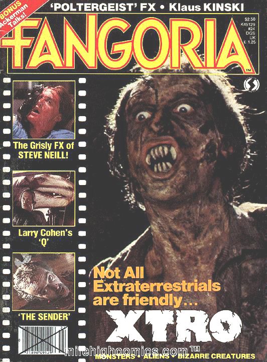 FANGORIA magazine side cover Issue 24 December 1982