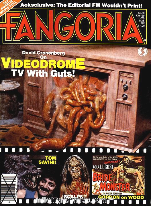 FANGORIA magazine side cover Issue 25 February 1983