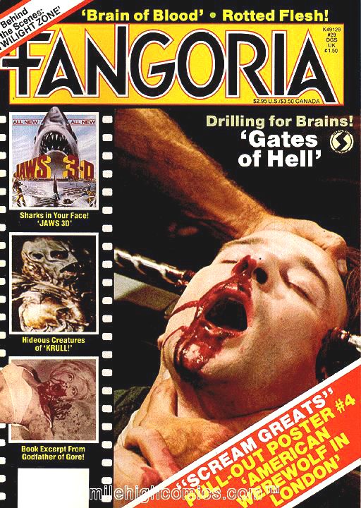 FANGORIA magazine side cover Issue 29 September 1983