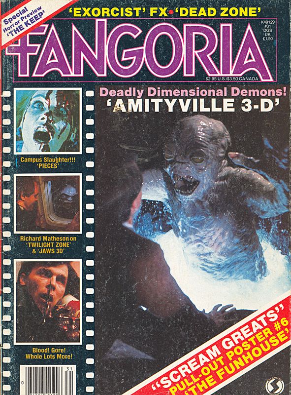 FANGORIA magazine side cover Issue 31 December 1983