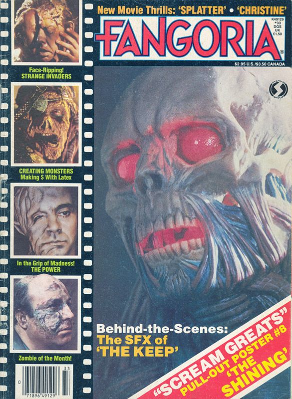 FANGORIA magazine side cover Issue 33 February 1984