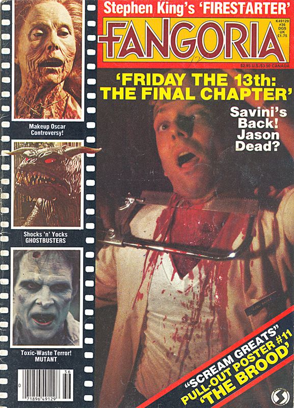 FANGORIA magazine side cover Issue 36 July 1984