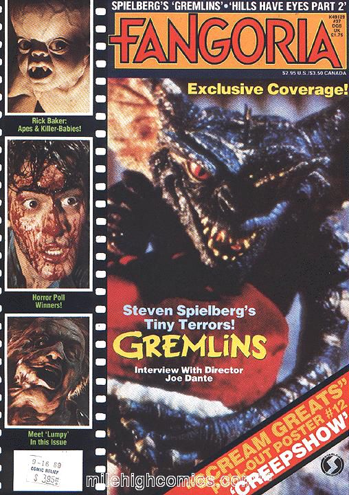 FANGORIA magazine side cover Issue 37 August 1984