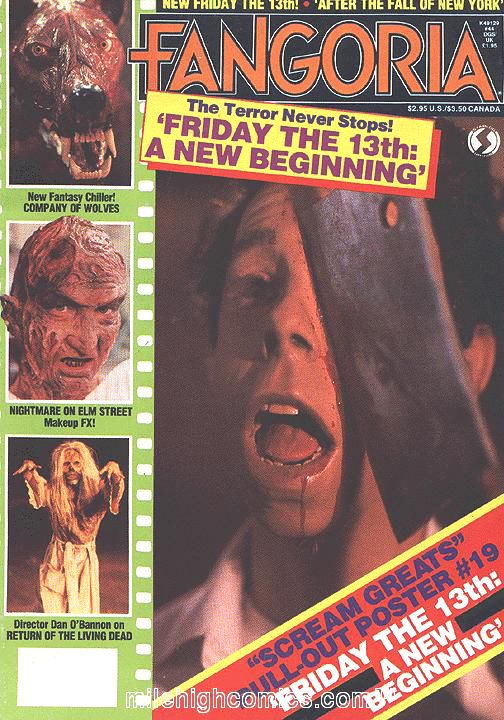 FANGORIA magazine side cover Issue 44 May 1985