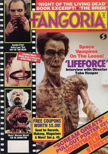 FANGORIA magazine side cover Issue 46 July 1985