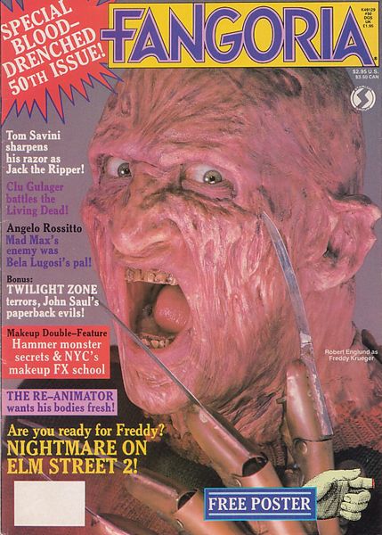 FANGORIA magazine side cover Issue 50 January 1986
