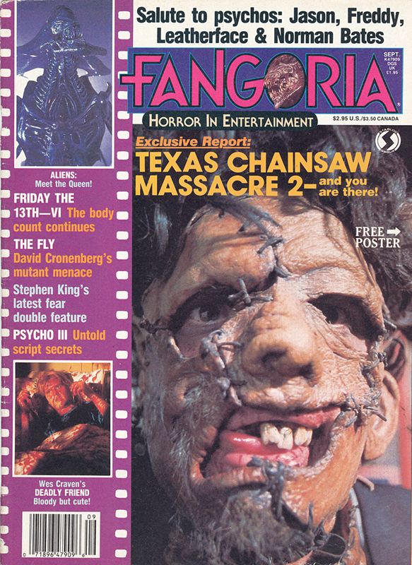 FANGORIA magazine side cover Issue 57 September 1986