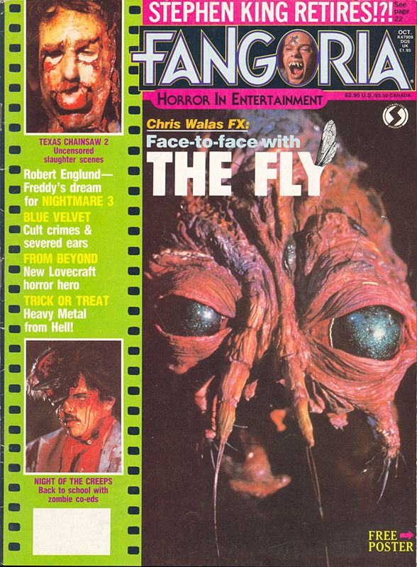 FANGORIA magazine side cover Issue 58 October 1986