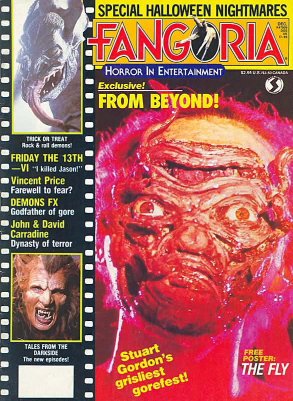 FANGORIA magazine side cover Issue 59 December 1986