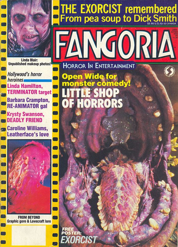 FANGORIA magazine side cover Issue 60 January 1987