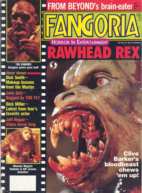 FANGORIA magazine side cover Issue 61 February 1987