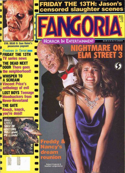 FANGORIA magazine side cover Issue 62 April 1987