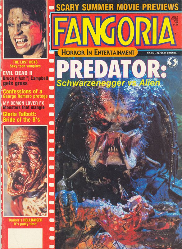 FANGORIA magazine side cover Issue 65 July 1987