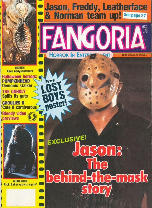FANGORIA magazine side cover Issue 68 October 1987